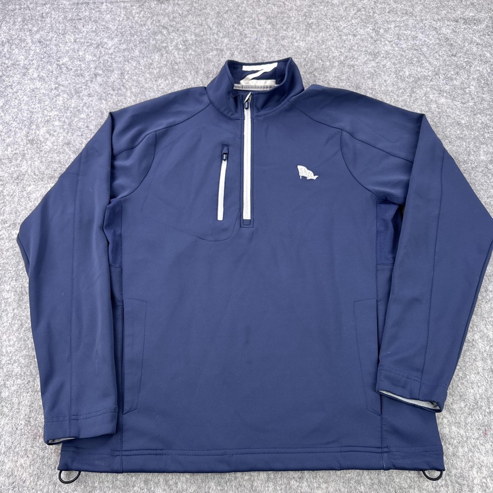 Zero Restriction Pullover Mens Medium Navy Tour Series Quarter Zip Golf L330
